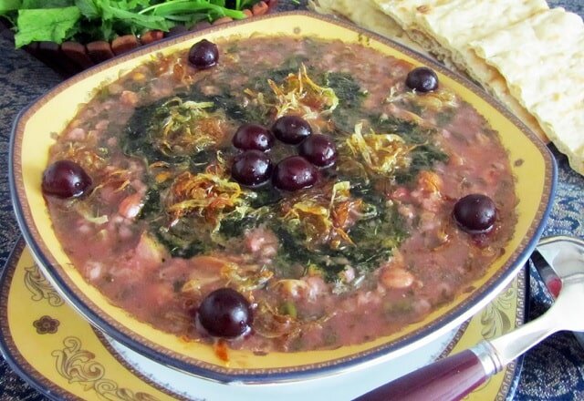 طرز تهیه آش میوه مجلسی با انواع میوه های تازه و خشک