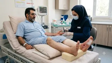 رابطه کنترل قند خون (HbA1c) با سرعت بهبود زخم پای دیابتی