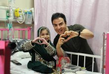 عمو پورنگ در مرکز طبی کودکان+ عکس